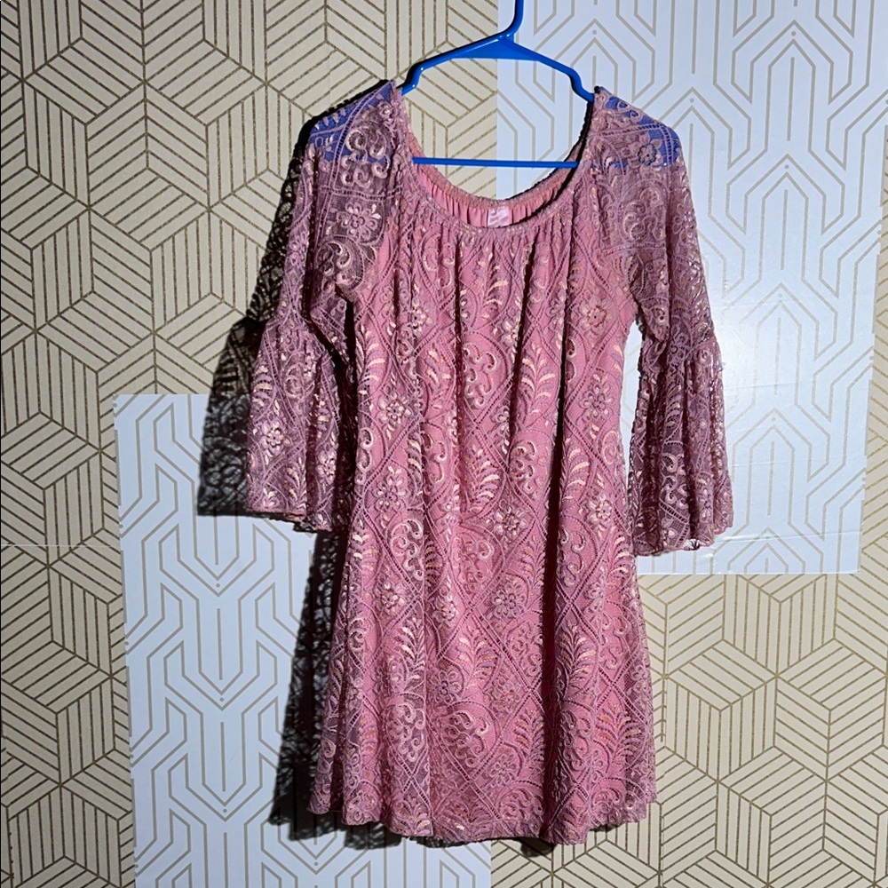 Pink Coconut Boutique Lace Dress